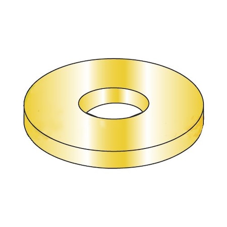 Newport Fasteners Flat Washer, For Screw Size #10 , Steel Cadmium Yellow Finish, 5000 PK 127119